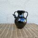 Black ceramic jug metallic Biot pottery