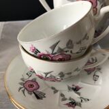 Serving part consisting of a coffee maker, 4 cups and a milk jug