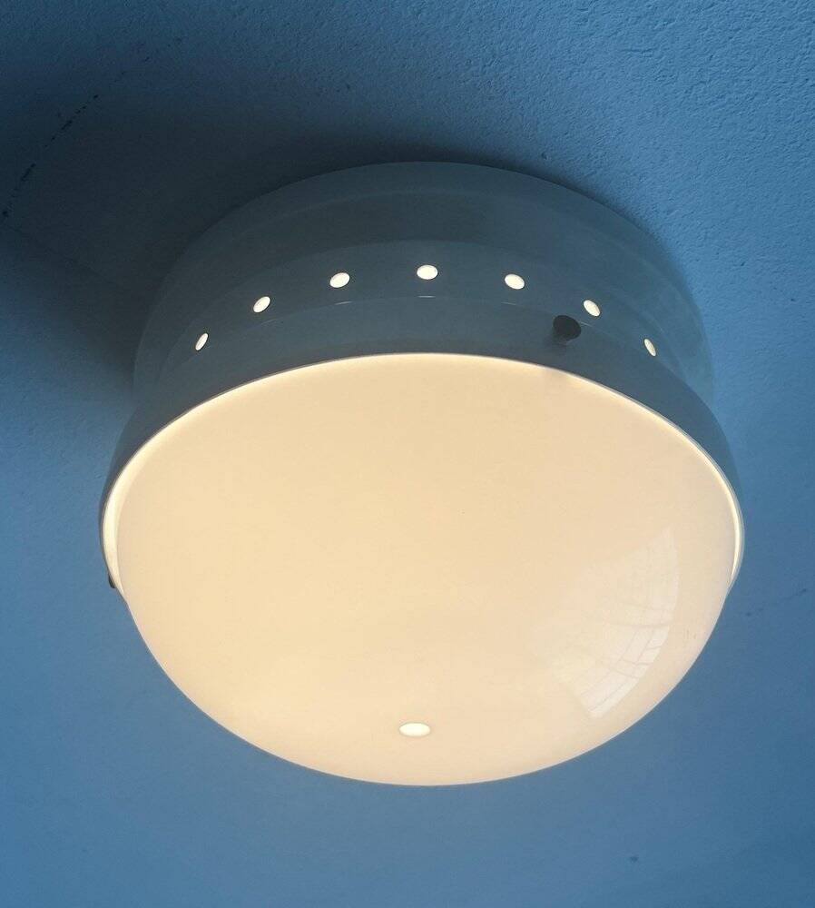 Mid-century Italian space age ceiling lamp by Gianemilio, Pietro and Anna Monti for Kartell, 1950s.