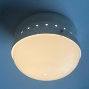 Mid-century Italian space age ceiling lamp by Gianemilio, Pietro and Anna Monti for Kartell, 1950s.
