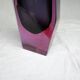 Vase à facettes Murano des années 80