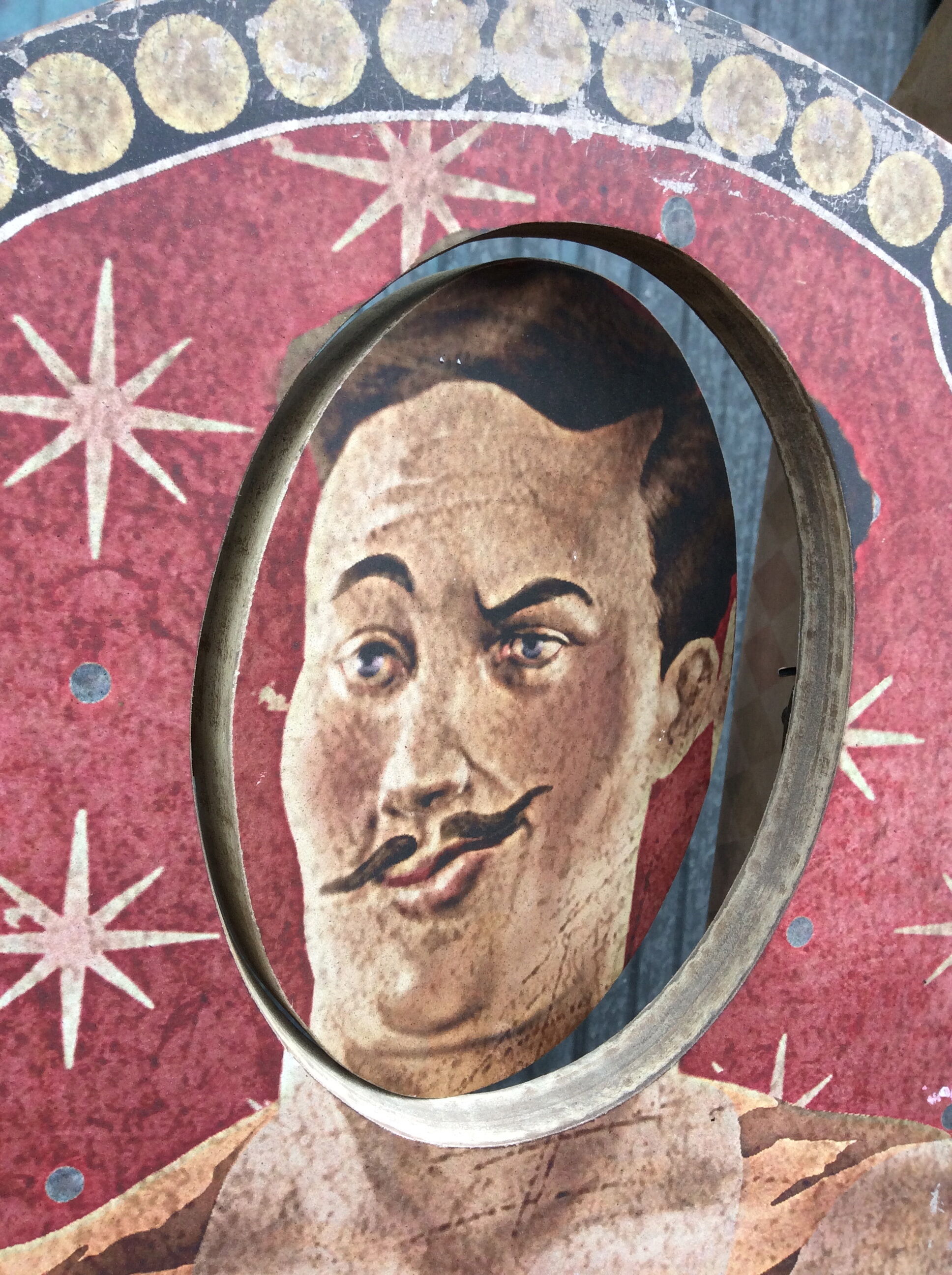 Vintage wood theme screen circus