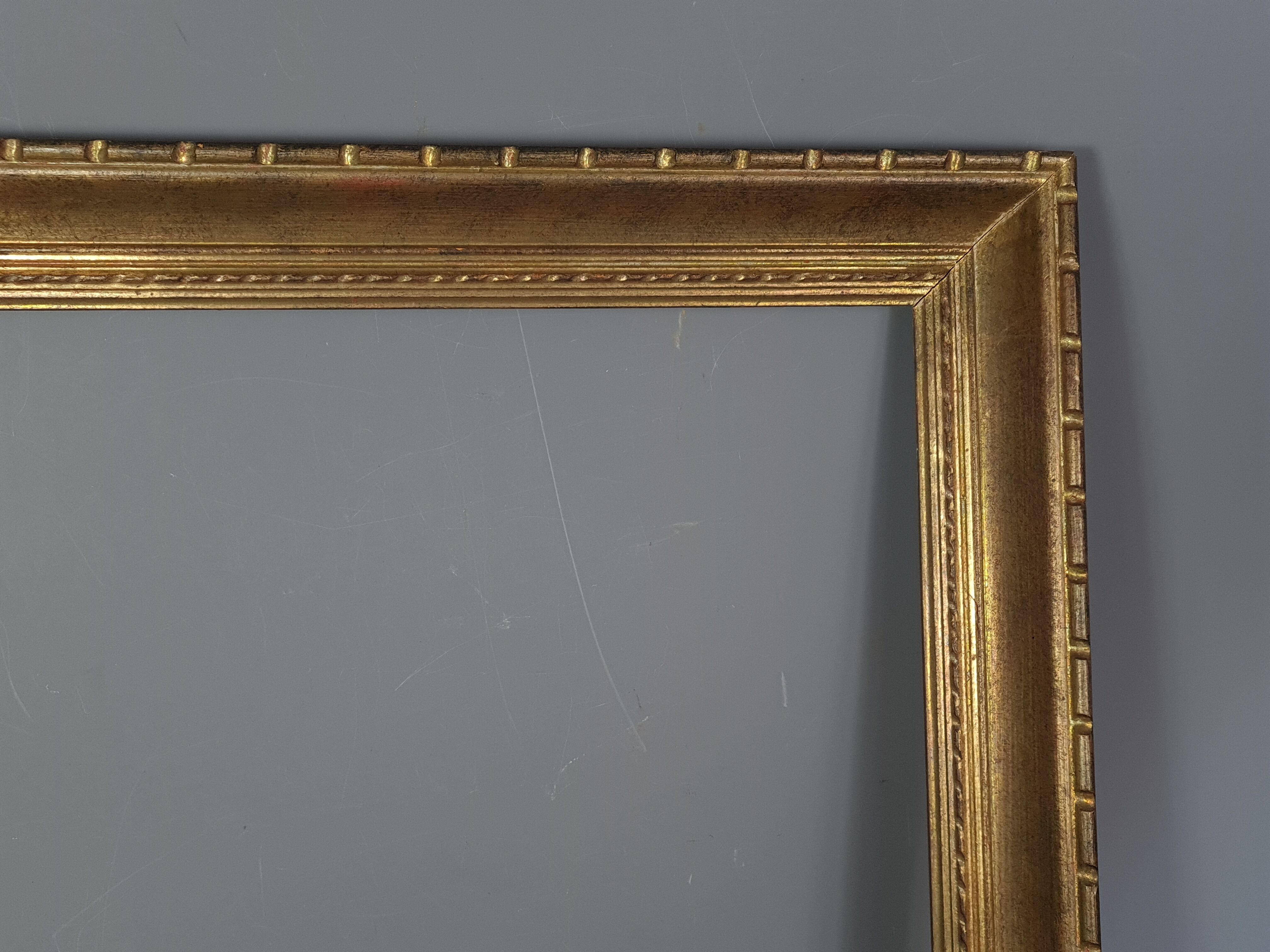 Frame 1930-1950 gilded wood gold leaf 80x68 cm foliage 70x58 cm SB