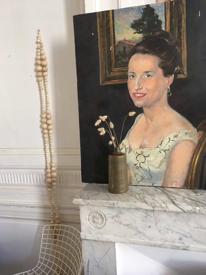 Portrait oil o canvas 20th Cty