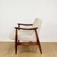 Fauteuil vintage GFM 300-202 design J.Kedziorek Loft années 70 en bouclée beige - 2 pièces disponibles