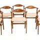 6 chaises Erik Kirkegaard pour Høng Stolefabrik modèle 49, milieu XXème