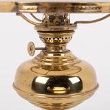 Lampe de table en laiton du milieu du siècle, années 1950
