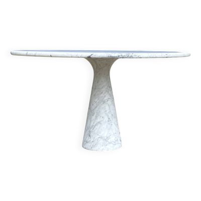 Angelo Mangiarotti M1 eettafel Skipper Carrara marmer 130cm