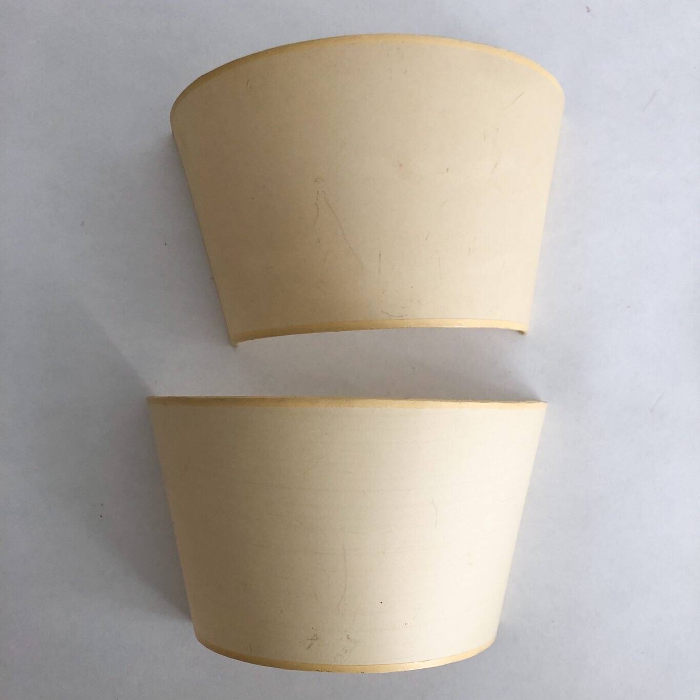 Pair of bronze wall lights