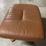 Unico leather armchair and ottoman
