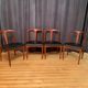 A set of four Juliane chairs by Johannes Andersen, Uldum Møbelfabrik, Denmark, 1960s.