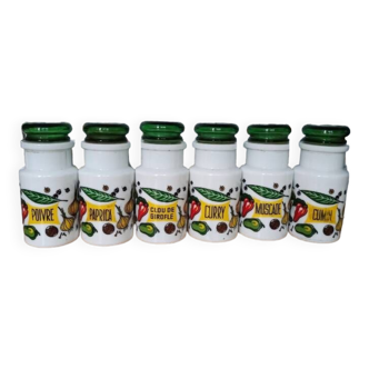 Set of 6 spice jars