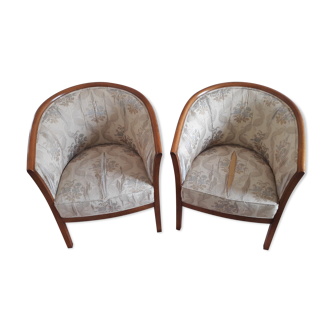 Lot of 2 convertible chairs in Louis Philippe style hetre