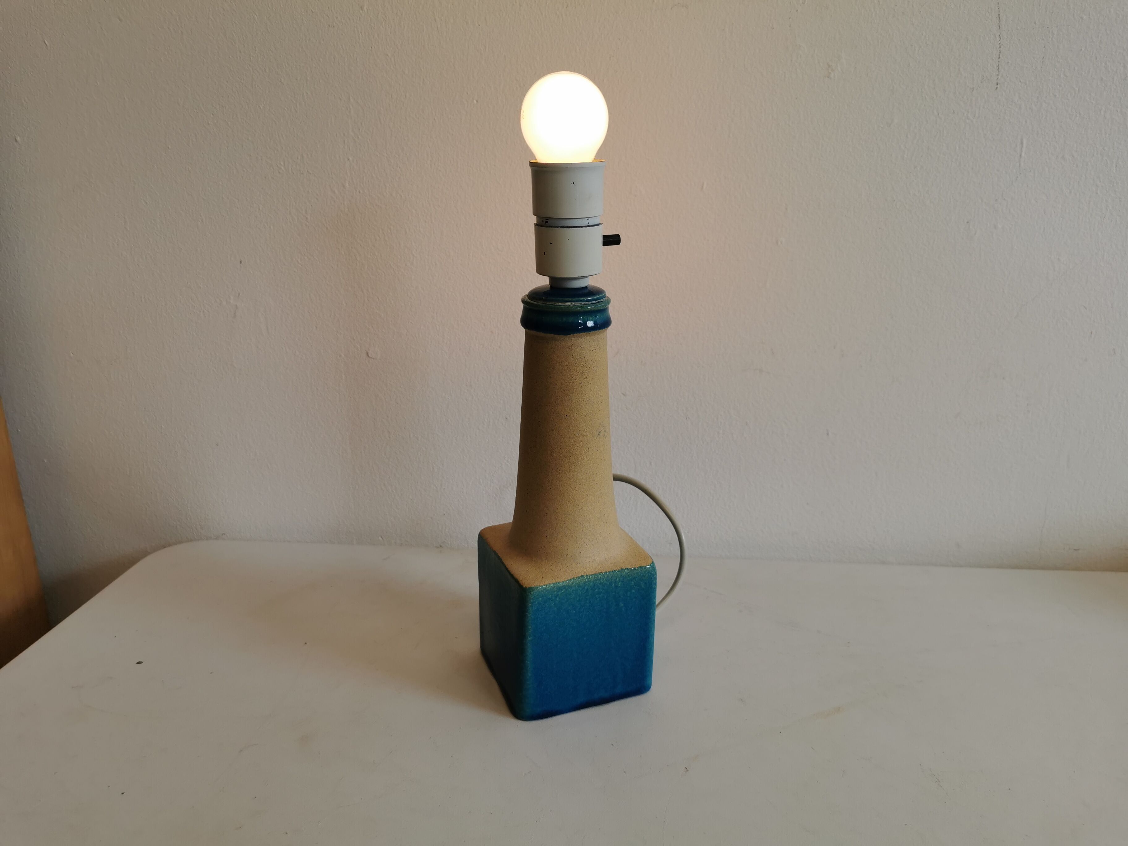 Table lamp, in ceramic, designed by Nils Kähler, for his, grandfather's company Hak