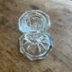 Antique glass candlestick