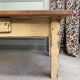 Large patinated farmhouse coffee table