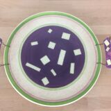 80s ceramic tray, signed