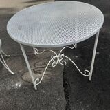 Old wrought iron garden furniture