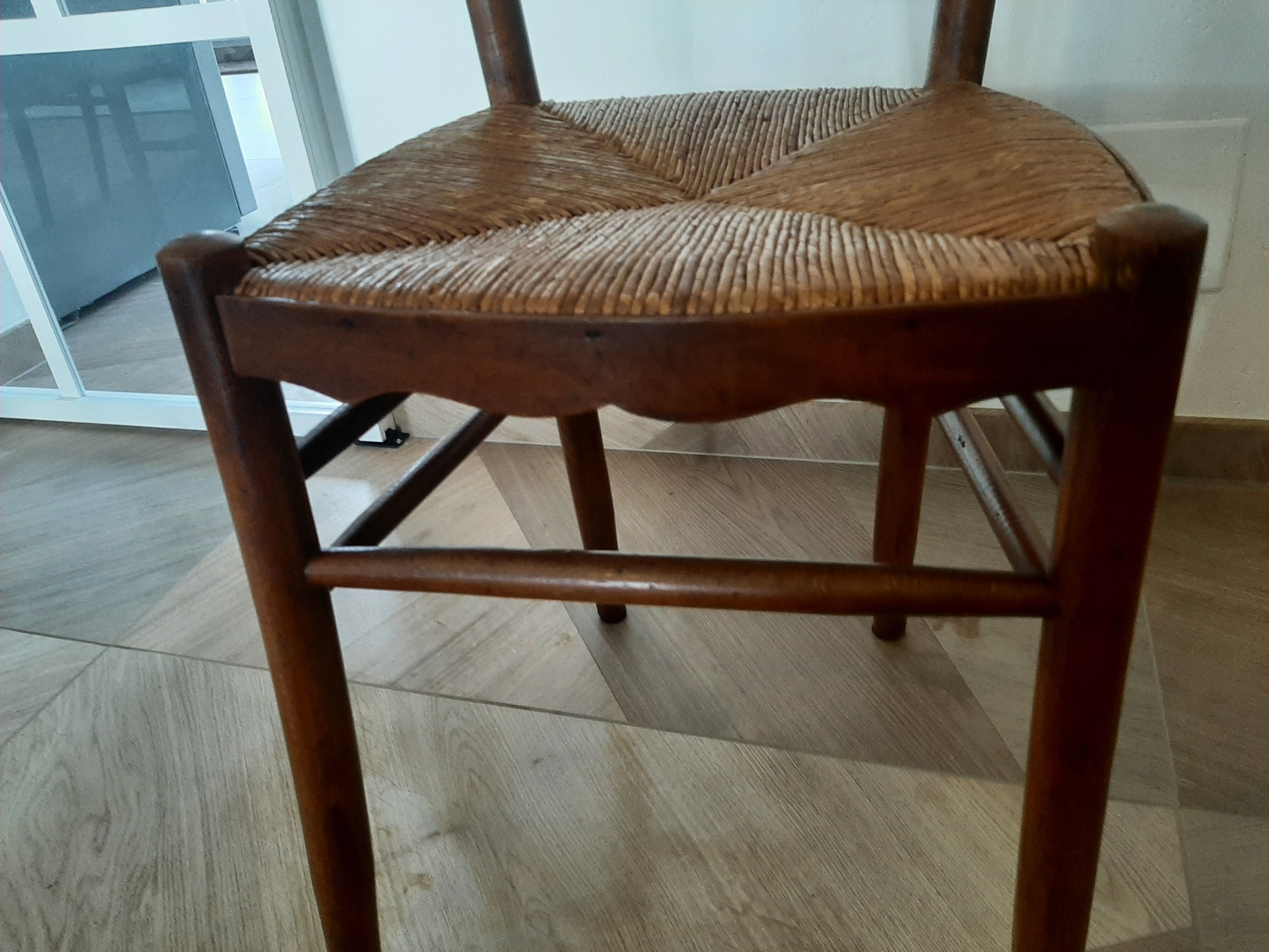 Set of 5 faux bamboo style chairs