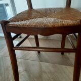 Set of 5 faux bamboo style chairs