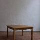 Carved oak square coffee table by Henning Kjaernulf | Denmark | 1950s