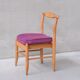 Guillerme et chambron oak 'fumay' mid-century dining chairs