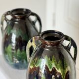Handmade vase in mixed earth