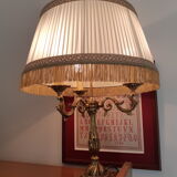 Bouillotte lamp in gilded bronze