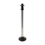 Mid-century Italian chrome & wood coat hanger