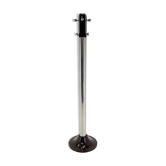 Mid-century Italian chrome & wood coat hanger