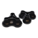 2 Black Candle Holders for 3 Candles Designed by Chris Martin