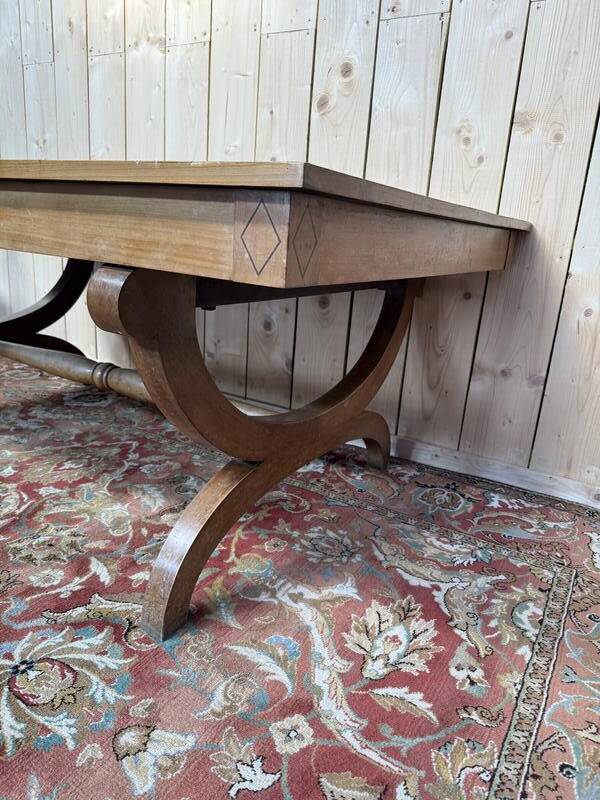 Table de salle à manger style Empire pieds "Curule"