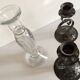 Bougeoirs verre et métal vintage