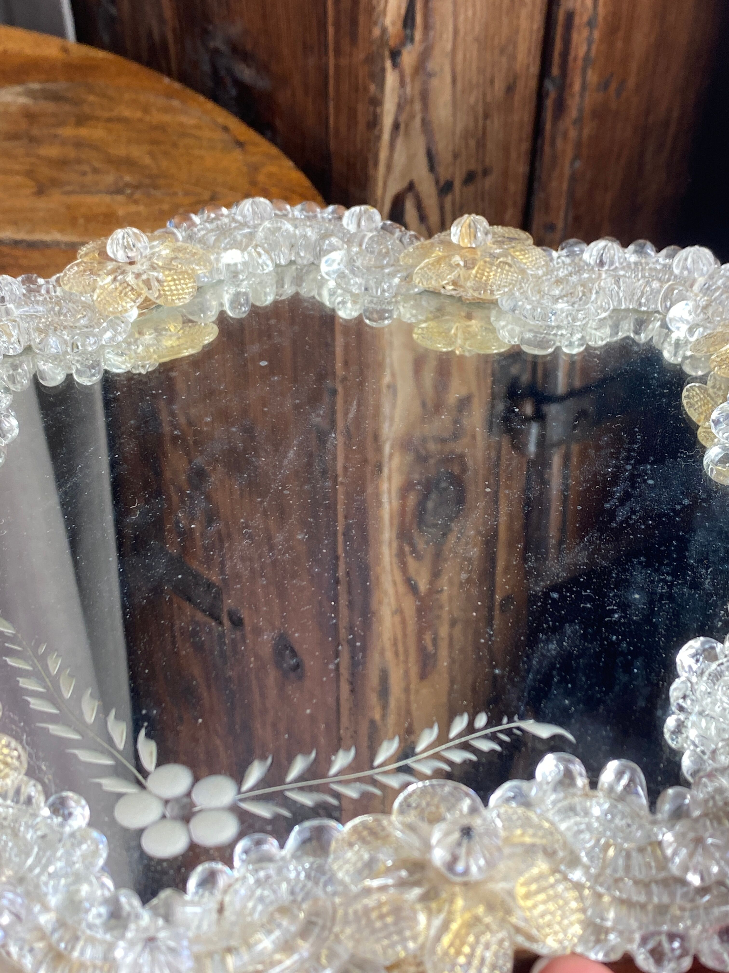 Venetian mirror made of Murano glass