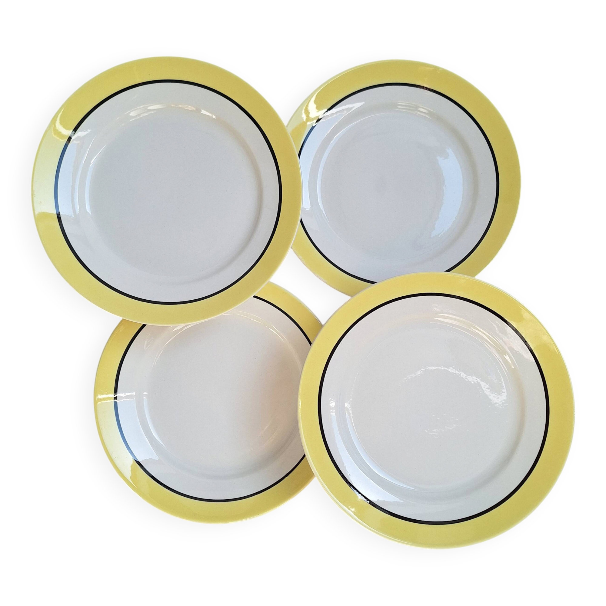 Yellow flat plates Badonviller