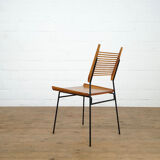 Ensemble de 6 chaises « Pelle » en érable et fer, par Paul McCob