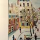 Naive painting signed - Paris Place de Furstenberg