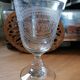 Engraved glass "Souvenir"