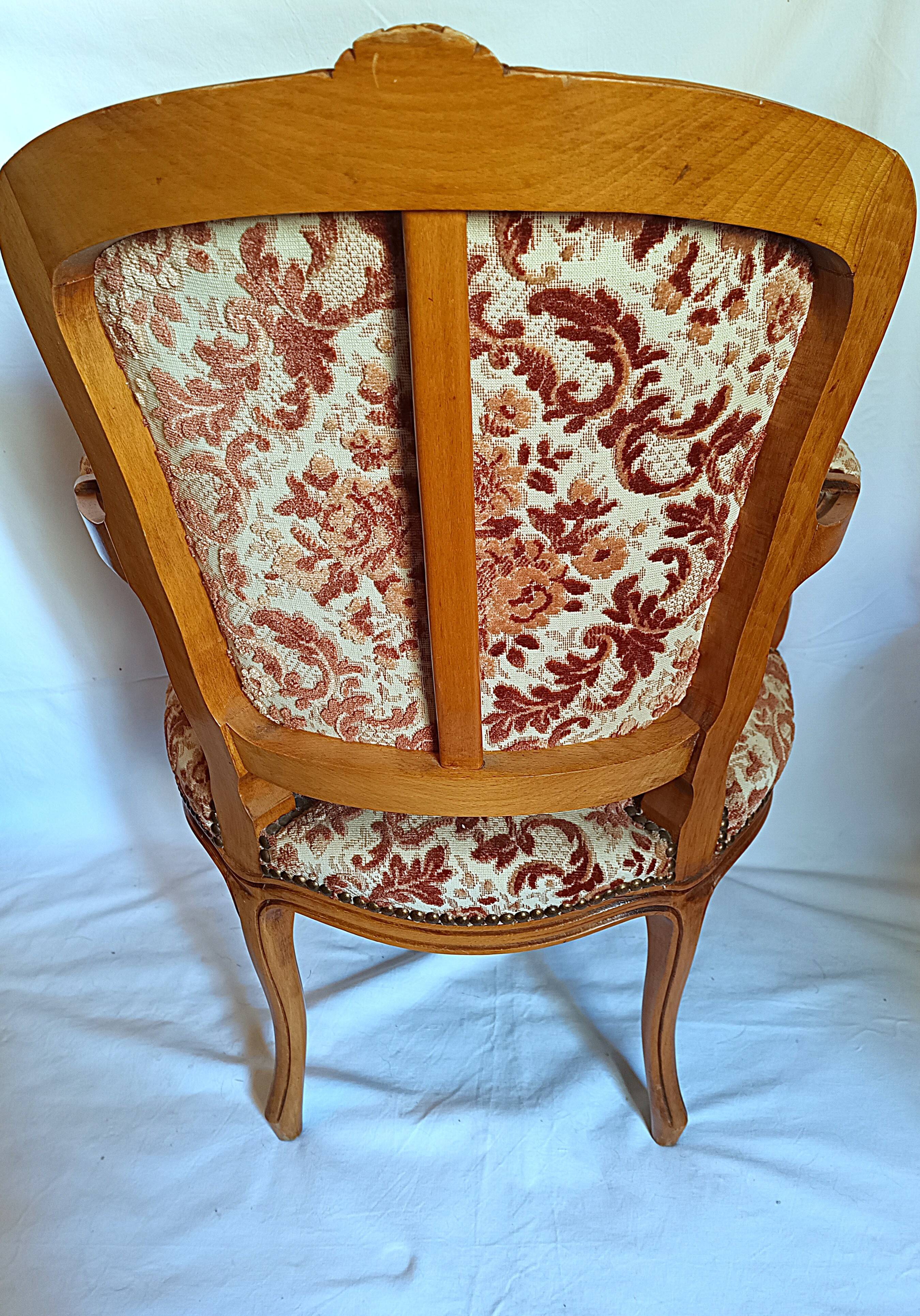 Fauteuil cabriolet ancien bergère chaise