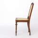 Antique Belgian Dining Chair, Restored Cane Chair, Beech Wood, c. 1930s