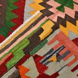 Tapis Kilim tribal tissé à la main 5x7, 155x232Cm