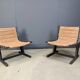 Pair of safari chairs by Casala, 1970s