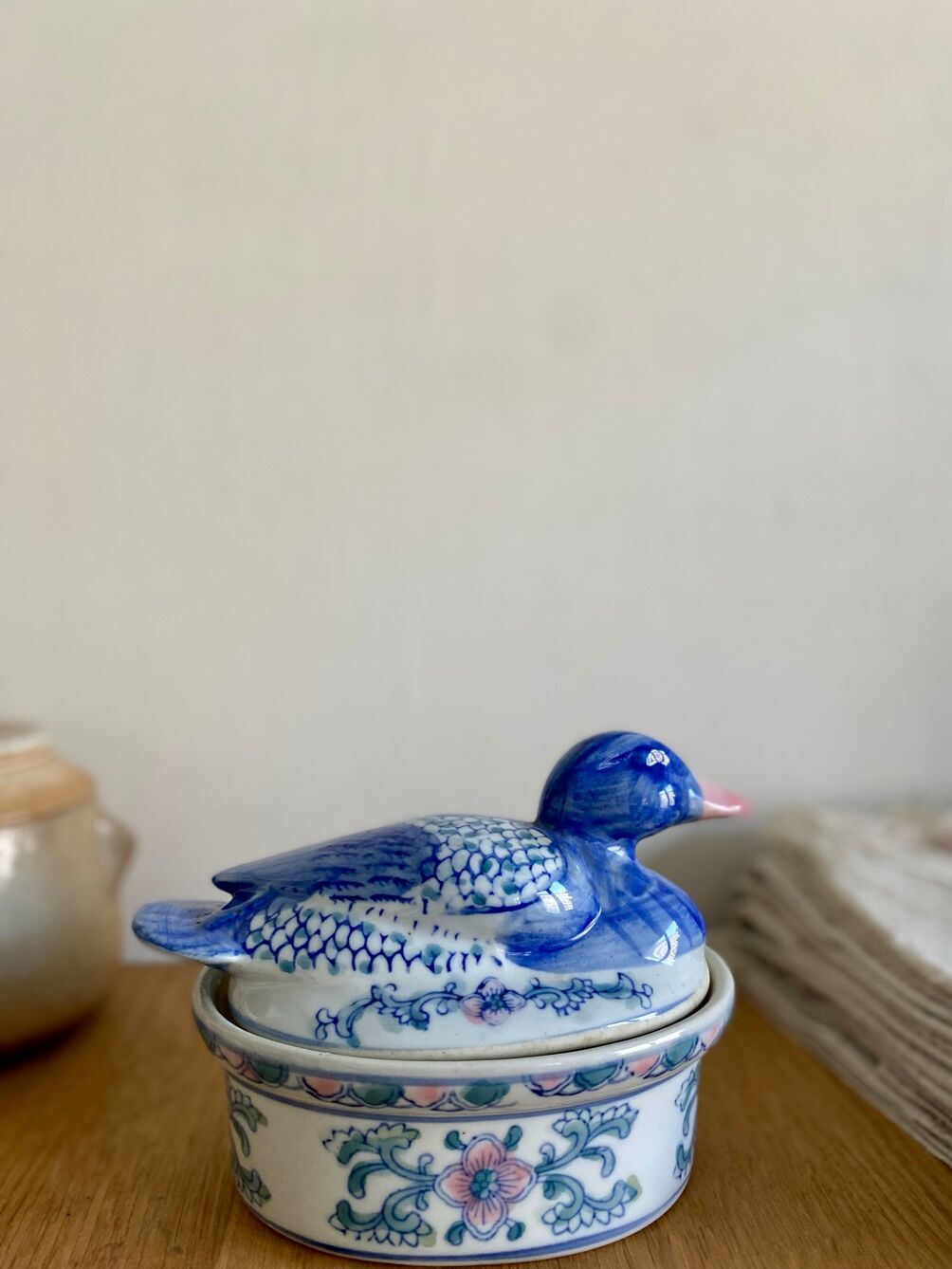 Chinese porcelain duck terrine