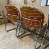 4 chairs Rinaldi "Sabrina" yellow leather