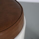 1960s pair of space age stools from italy