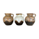 Set of 3 Rare Ceramic Pottery "Lava" Vases by Dümler and Breiden, Germany, 1960s