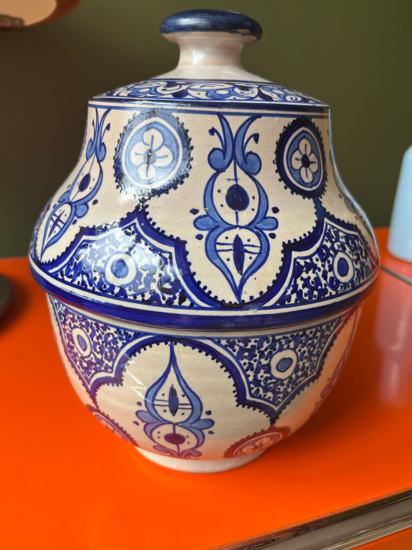 Ancient ceramic pot from Fès.