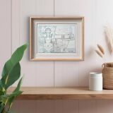 Le Vatican, plan Vintage imprimé en 1894