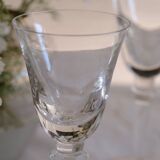 Set 6 mouth-blown wine glasses 50s