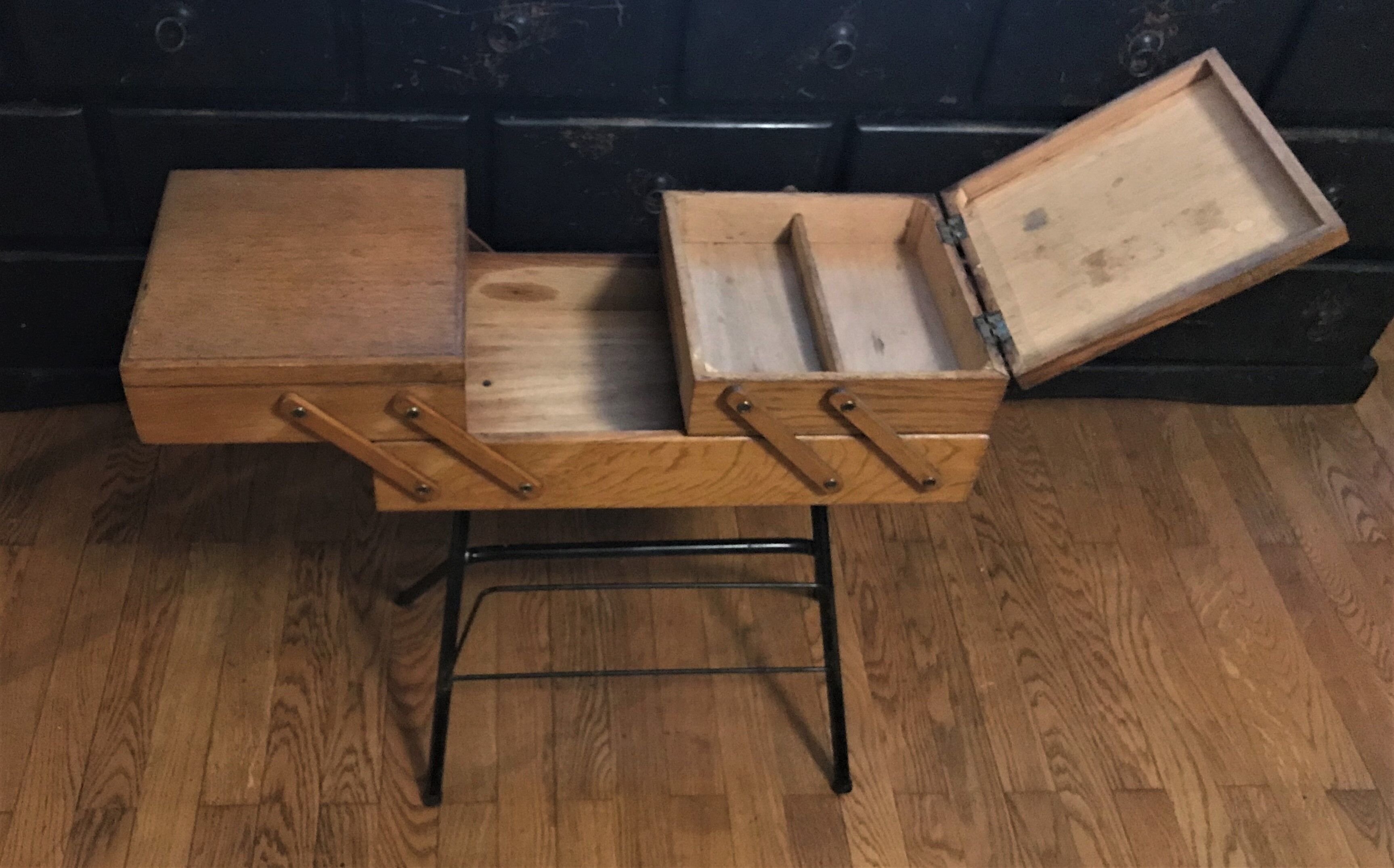 Vintage sewing worker